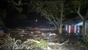 PHOTO All Of Cedar Key FL Looking Rough With Storm Damage All Over The Ground Everywhere