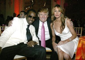 PHOTO Donald Trump In The Middle With Melania And P Diddy