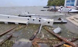 PHOTO Flooding On Shore And Damage To Boats In Cancun From Hurricane Helene