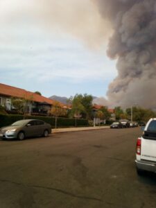 PHOTO Homes At Robinson Ranch In Rancho Santa Margarita Are Threatened By Fire