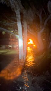 PHOTO House In Clearwater Beach Caught On Fire During Hurricane