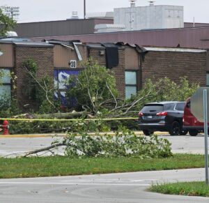 PHOTO Jay County High School Badly Damaged By Tornado In Portland Indiana