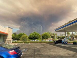 PHOTO Of Airport Fire From Dove Canyon Area