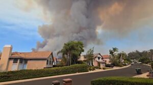 PHOTO Of Airport Fire From Plano Trabuco Road In Rancho Santa Margarita