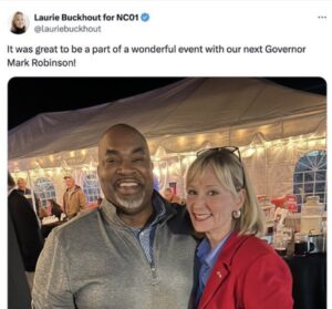 PHOTO Proof Laurie Buckhout Met Mark Robinson