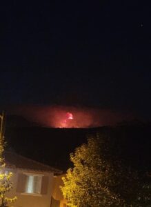 PHOTO Proof Modjeska Peak Is On Fire From Airport Fire