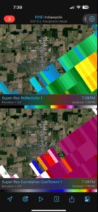 PHOTO Radar Maps Showing How Hard Portland Indiana Was Hit By Tornado