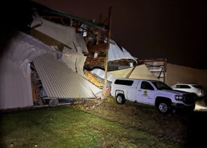 PHOTO Serious Tornado Damage To Buildings In Cammack Indiana