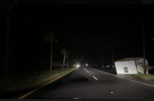 PHOTO Someone's Shed Just Sitting On The Side Of The Highway In Perry Florida After Hurricane Helene Came Through