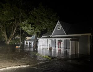 PHOTO Very Nice Home In Cedar Key Had Water Up To Its Windows And Will Need Major Repairs