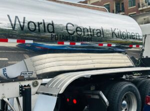 PHOTO 100K Portable Water Tanks Arrive In Asheville North Carolina To Help With Hurricane Water Shortage