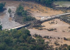 PHOTO Damage In Lake Lure North Carolina And The Road Is Just Missing Now