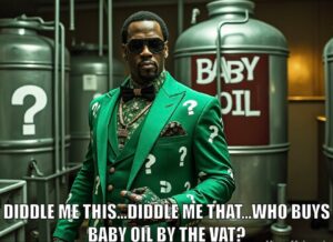 PHOTO Diddle Me This Diddle Me That Who Buys Baby Oil By The Vat P Diddy Meme