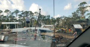 PHOTO Hurricane Damage On Ezell Beach Road In Keaton Beach Florida Shows No Property Is Left Standing