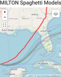 PHOTO Hurricane Milton Spaghetti Models Show Orlando And Tampa Florida Are Going To Get Hit Hard