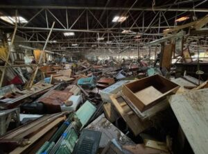 PHOTO Inside What Is Left Of Tobacco Barn In Asheville On Swannanoa River Road