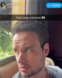 PHOTO Liam Payne Bragging About Being Polo Liam While On Vacation