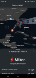 PHOTO Newest Projection Shows Sarasota Will Only Get Hit By Category 3 Landfall Thursday Morning Eastern Time