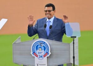 PHOTO Of Fernando Valenzuela When He Was Honored At Dodger Stadium Last Year