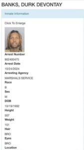 PHOTO Of Lil Durk's Booking Sheet