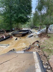 PHOTO Of Unreal Apocalyptic View Of Damage On Bee Tree Road Swannanoa North Carolina