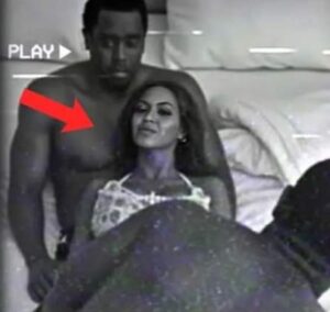 PHOTO P Diddy And Meek Mill Having Threesome At Freakoff Party With Brunette Celebrity In Bed