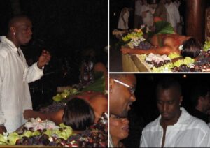 PHOTO P Diddy Portraying Spirit Cooking At 2004 Miami Freakoff