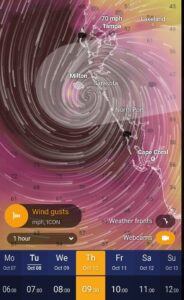 PHOTO Proof Hurricane Milton Is Heading Straight For Sarasota On Thursday