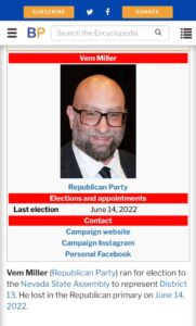 PHOTO Proof Vem Miller Is Republican