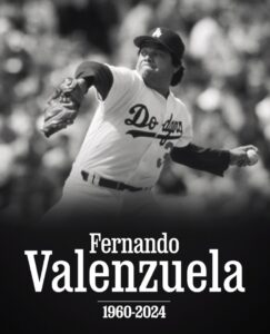 PHOTO RIP Fernando Valenzuela 1960-2024