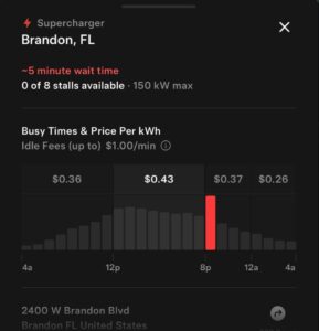 PHOTO The Only Time Tesla Superchargers Are More Available Than Gasoline Happened Today In Sarasota Florida Ahead Of Hurricane Milton Evacuations