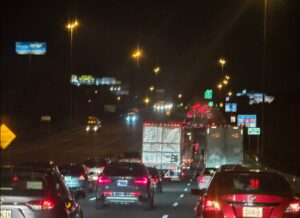 PHOTO Traffic At 11PM ET Outside Tampa City Limits Was Still Bumper To Bumper For Hurricane Milton Evacuation