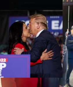 PHOTO Tulsi Gabbard Holding Her Breath While Donald Trump Kisses Her