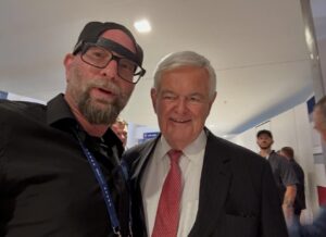 PHOTO Vem Miller With Newt Gingrich