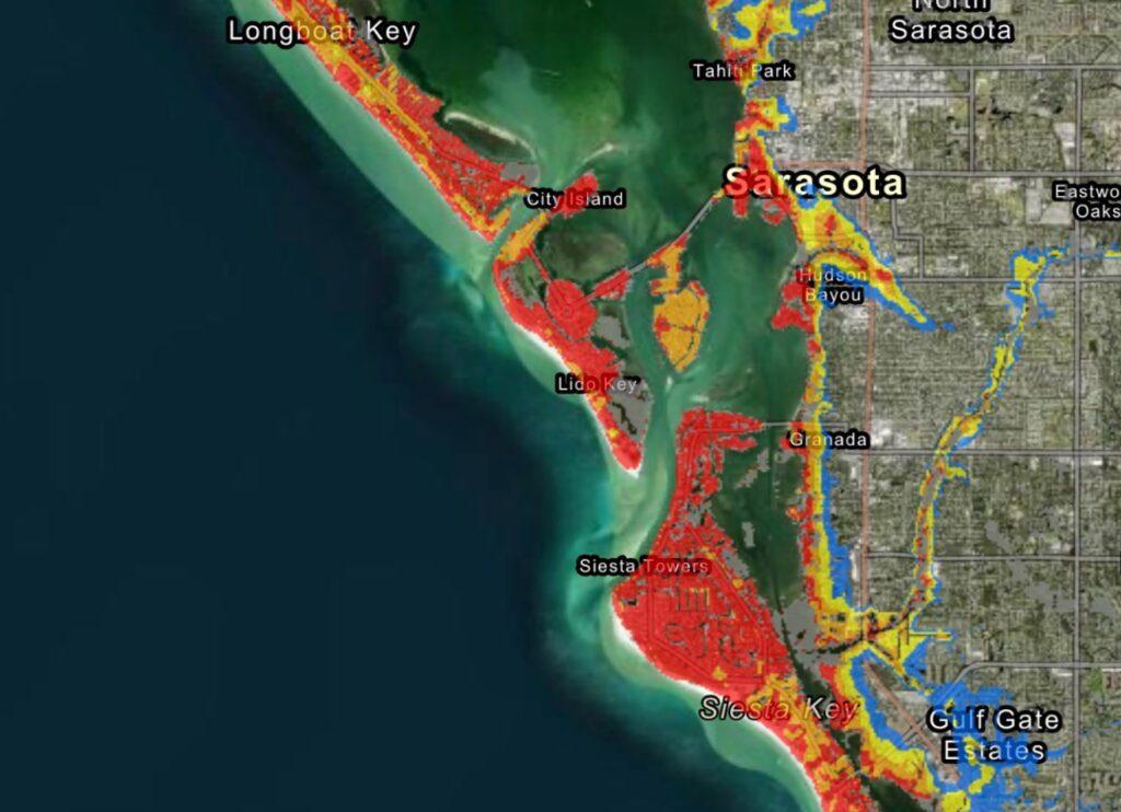 PHOTO What Potential Storm Surge - PHOTO What Potential Storm Surge Will Look Like For Bradenton Sarasota Port Charlotte Punta Gorda Cape Coral Iona Sanibel And Fort Myers Beach Florida 2 1024x742