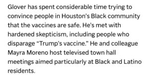 PHOTO Chauncy Glover Was Determined To Convince People In Black Communities That Vaccines Were Safe