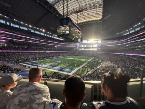 PHOTO Close Up Of How Much Sun Shines Into AT&T Stadium During Cowboys Football Games