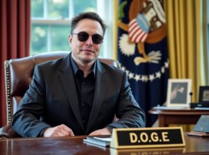 PHOTO Elon Musk Working In The White House As Head Of Elon Musk As Head Of Department Of Government Efficiency Meme