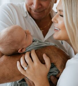 PHOTO Karoline Leavitt Fawning Over Her New Born Baby