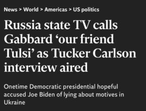 PHOTO Russian State TV Loves Tulsi Gabbard More Than The United States Does