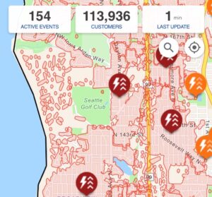 PHOTO Seattle's Neighborhood Electrical Grid Is Fcked 114K Immediately Without Power Minutes After Seattle's Big Storm