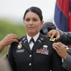 PHOTO Tulsi Gabbard Being Awarded More Pins For Being Such A Service To America