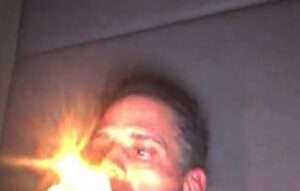 PHOTO Hunter Biden Lighting Up Some Crack From His Hotel Room