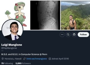 PHOTO Luigi Mangione Gained Over 6K Followers On Twitter Since His Arrest