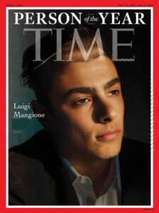 PHOTO Luigi Mangione On Front Cover Of Time Magazine Person Of The Year