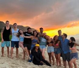 PHOTO Luigi Mangione On The Beach In Hawaii With All His Friends