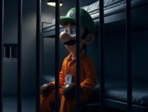 PHOTO Luigi Mario Character In Jail Luigi Mangione Meme