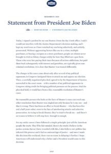 PHOTO Of Joe Biden Saying His Son Was Politically Persecuted