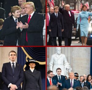 PHOTO Barron Trump At 10 Years Old At Donald Trump's Inauguration Vs 18 Years Old At Second Inauguration