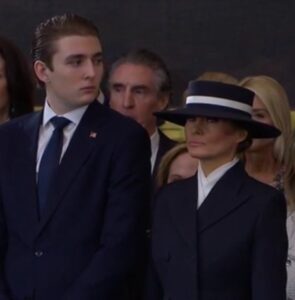 PHOTO Barron Trump’s POV Of His Mother During The Inauguration Will Make You Giggle